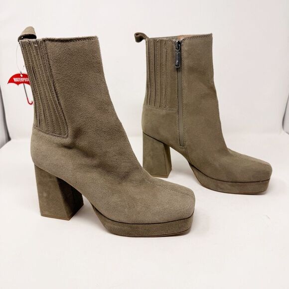 Blondo Rozalie Heeled Platform Boot Suede - Picture 1 of 10